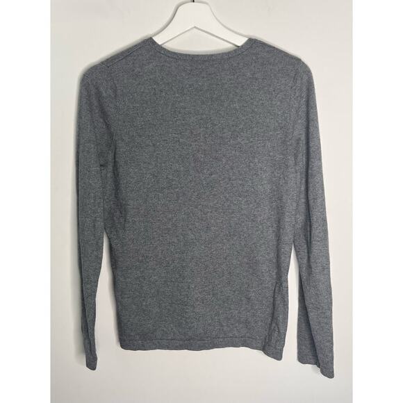 Antoni & Alison Long Sleeve V-Neck Button Front Cardigan Sweater Gray Women's L - Picture 6 of 6